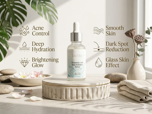 Zauvra Hyaluronic Acid Deep Hydration Serum – The Secret to Glass Skin & Deep Hydration